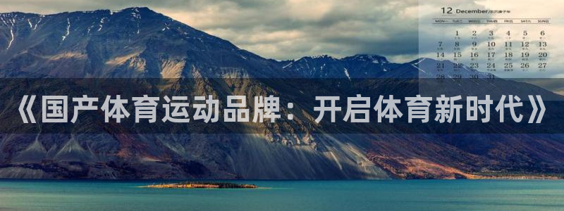风暴体育app官方下载：《国产体育运动品牌：开启体育新时代》