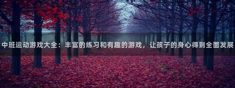 风暴体育app：中班运动游戏大全：丰富的练习和有趣的游戏，让孩子的身心得到全面发展