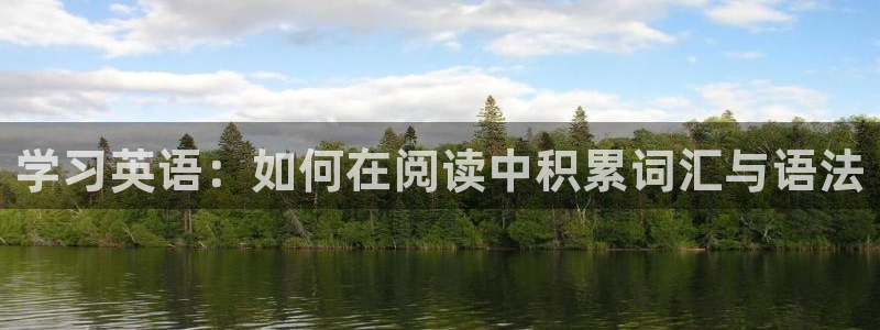 风暴体育苹果下载安装教程：学习英语：如何在阅读中积累词汇与语法